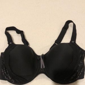 Elomi Black full coverage t-shirt bra